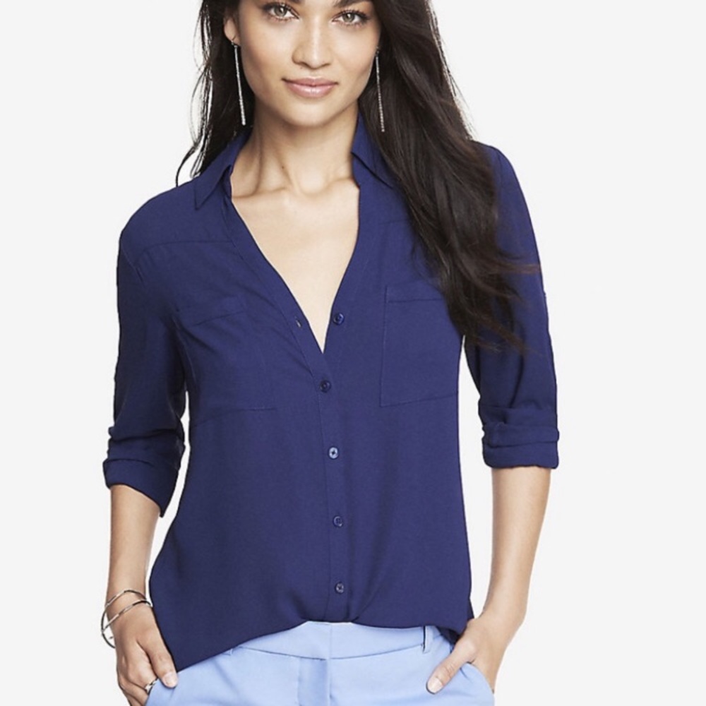🔅MOVING SALE!🔅Express Blue Portofino Shirt
